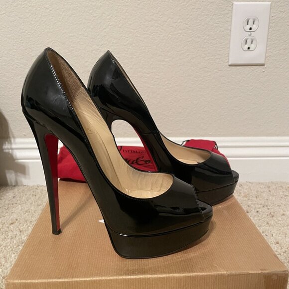 Christian Louboutin Shoes - Christian Louboutin 120 mm Platform pumps - Patent calf leather